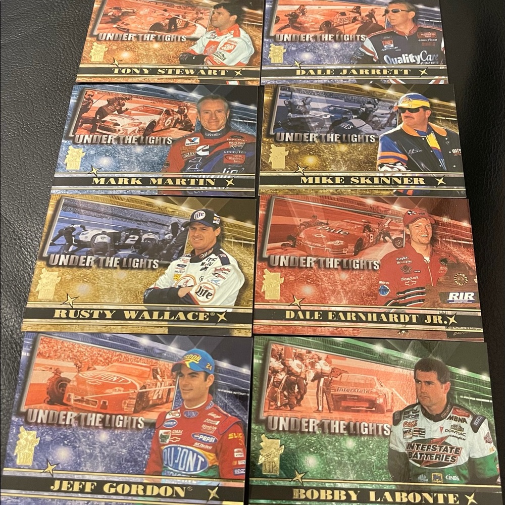 Press Pass NASCAR 2000 Under lights race cards
